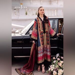 Pakistani designer silk dress